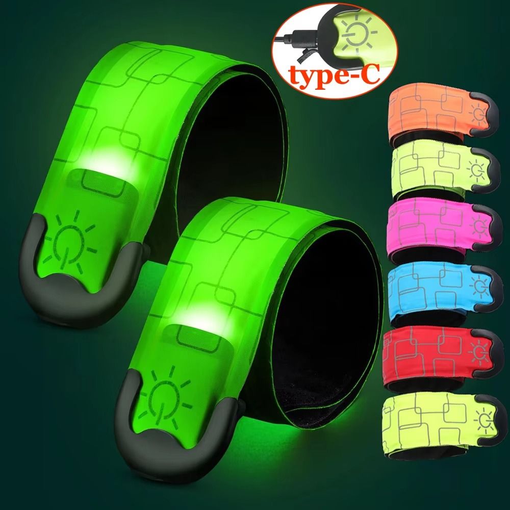 Running Visibility Gear - 배터리형 야간 러닝 암밴드, 5가지 색상,