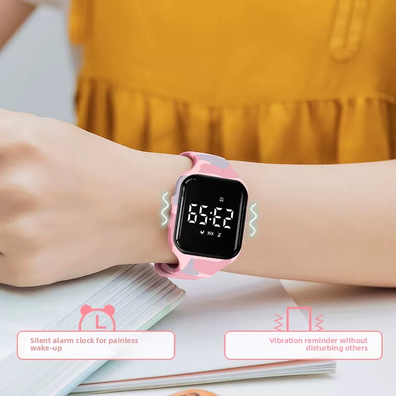 어린이용 LED 디지털 무음 진동 알람 스마트 워치,  - Running Watch 리뷰 및 가격