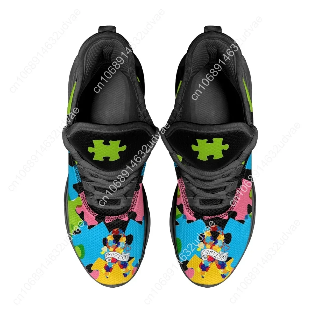 자폐증 인식 스포츠 운동화 컬러 퍼즐 내구성이 뛰어난  - Running Shoes Men 리뷰 및 가격